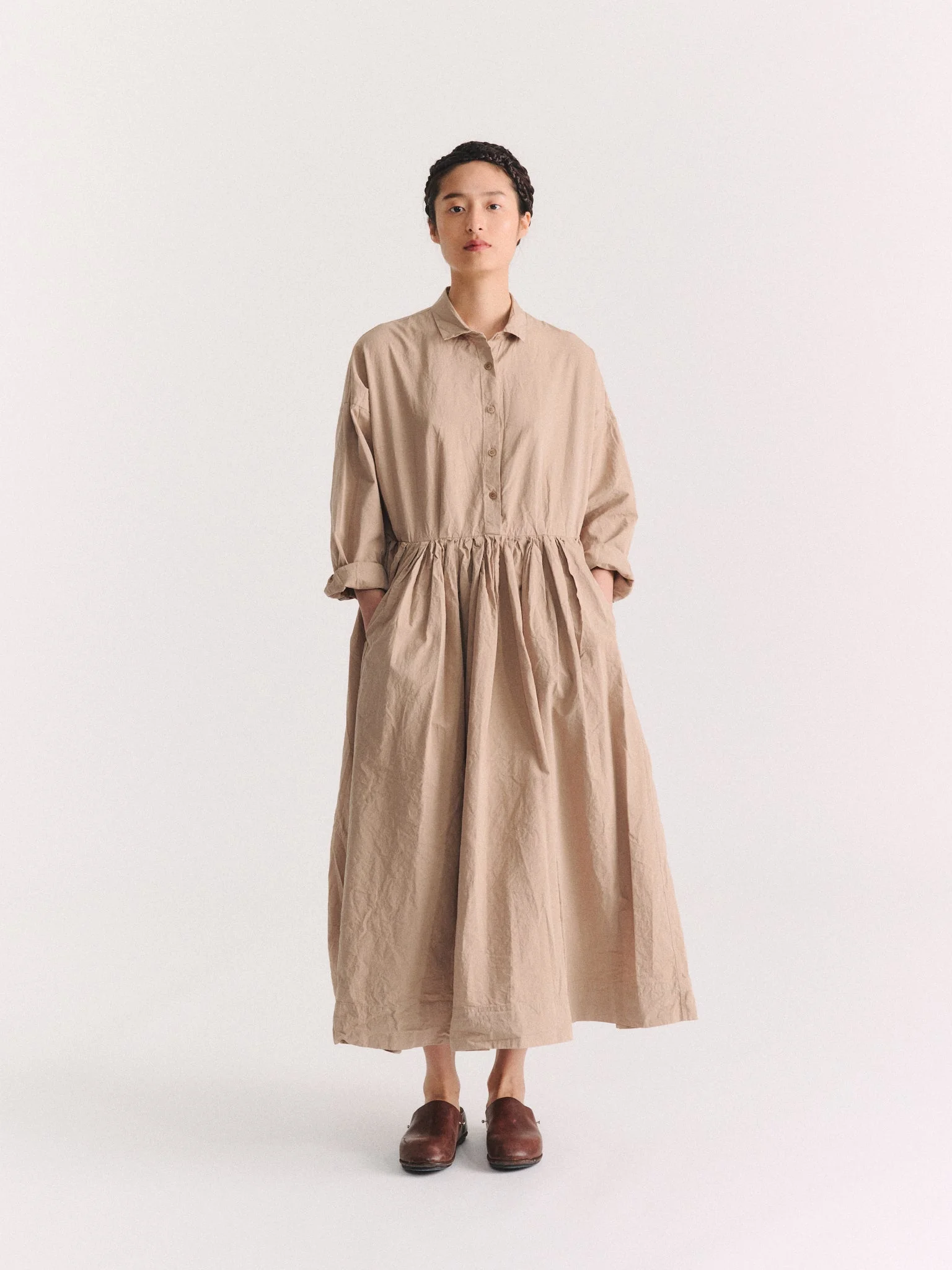 STEPHANIE DRESS - PAPER COT - LIGHT BEIGE - 1