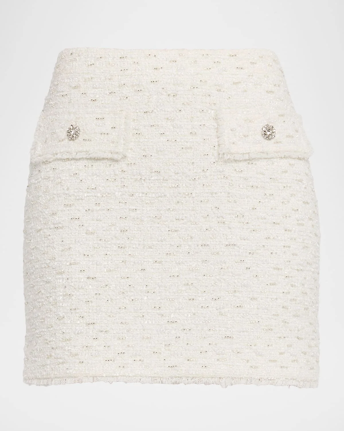 Ava Embellished Tweed Mini Skirt - 1