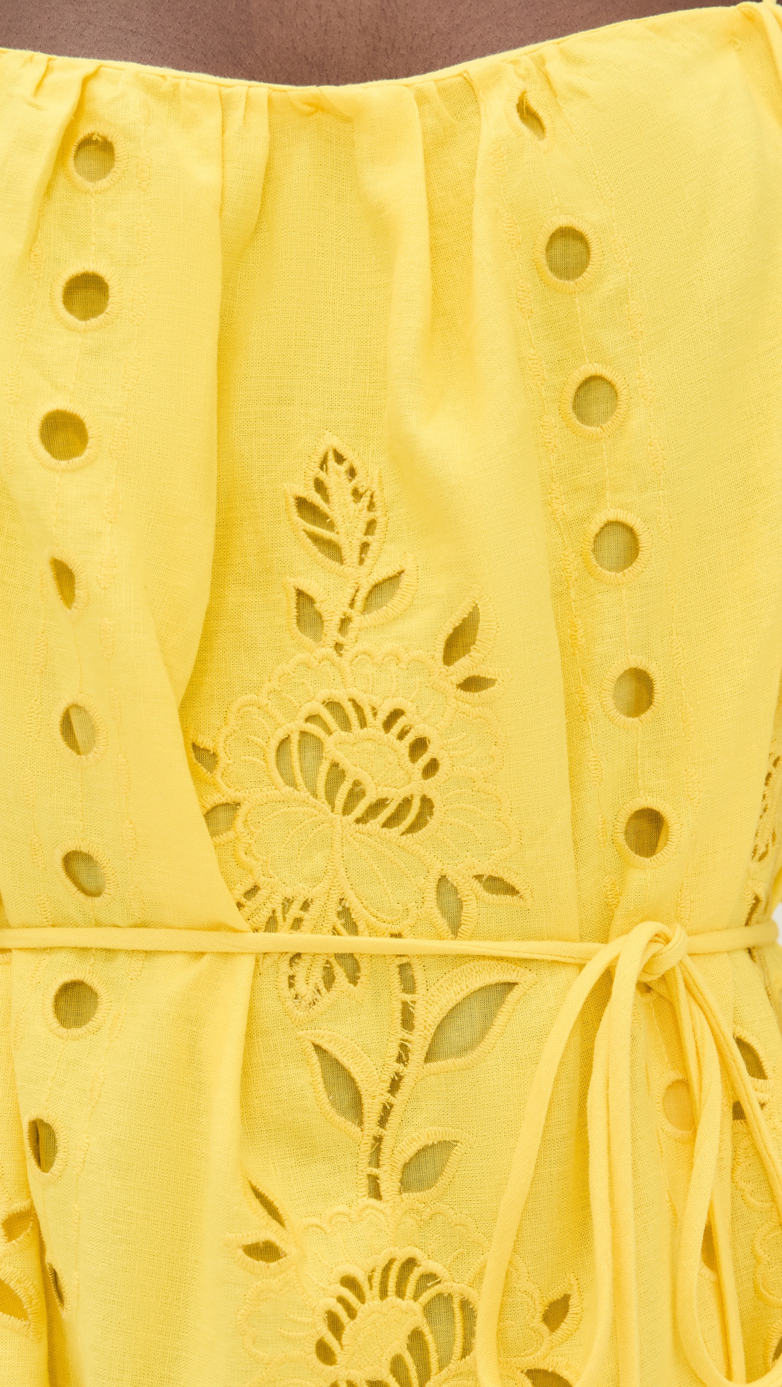 Yellow Richelieu Sleeveless Maxi Dress - 5