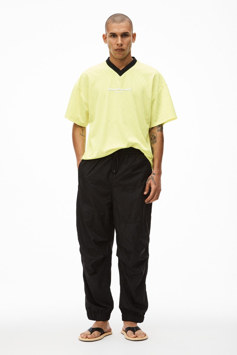 TRACK PANT IN LOGO JACQUARD NYLON 3