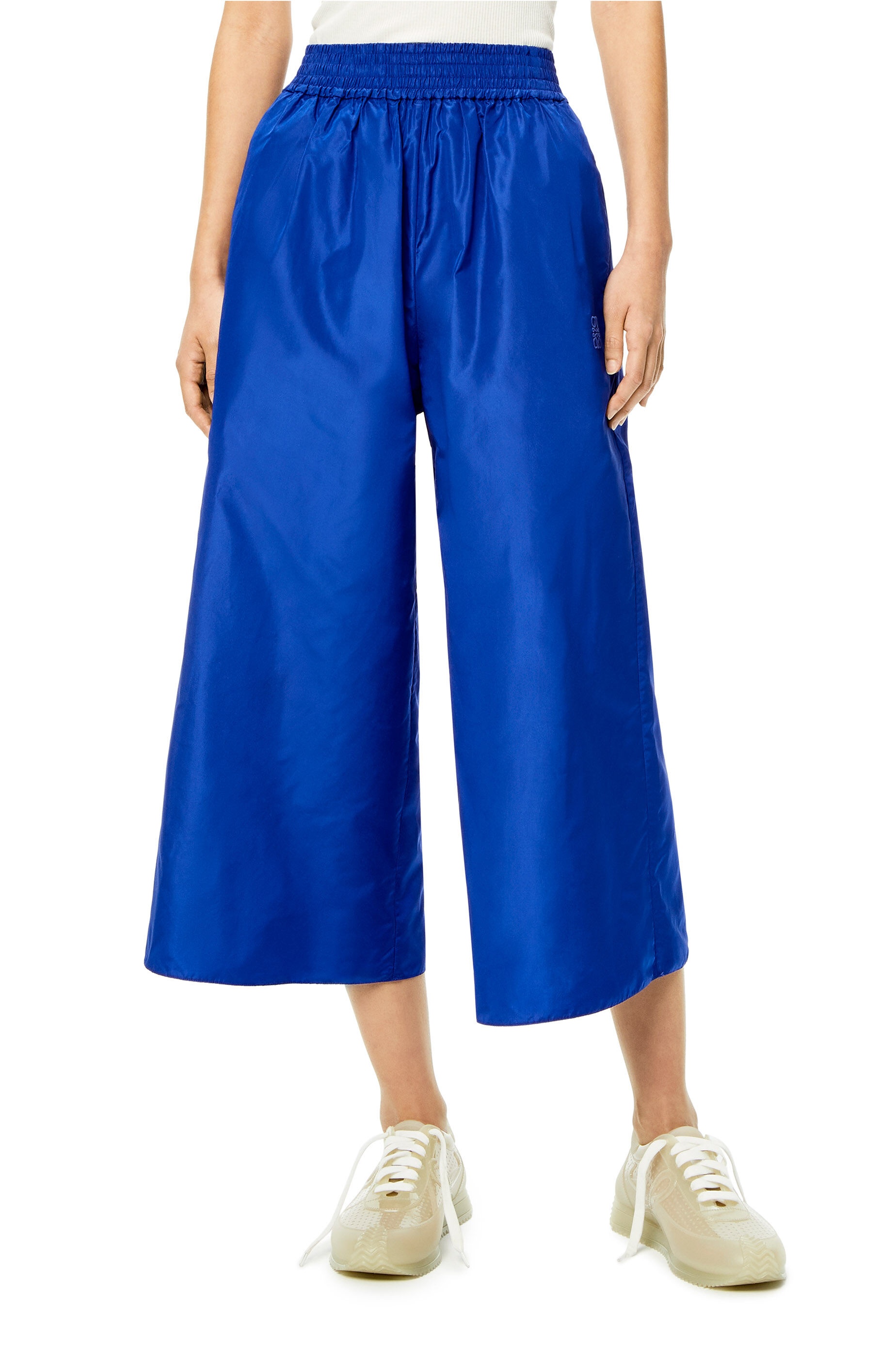 Cropped tracksuit trousers in silk - 3