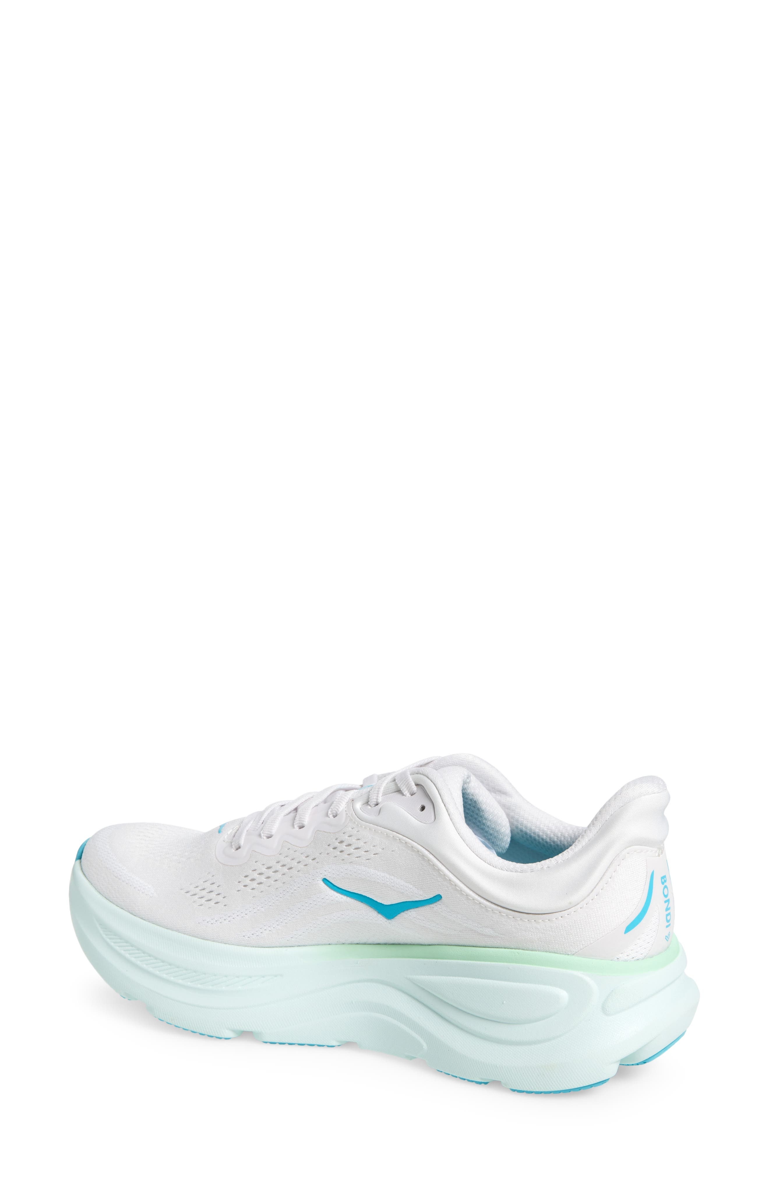 HOKA Bondi 9 Running Shoe in Frost /Cielo Blue at Nordstrom - 2