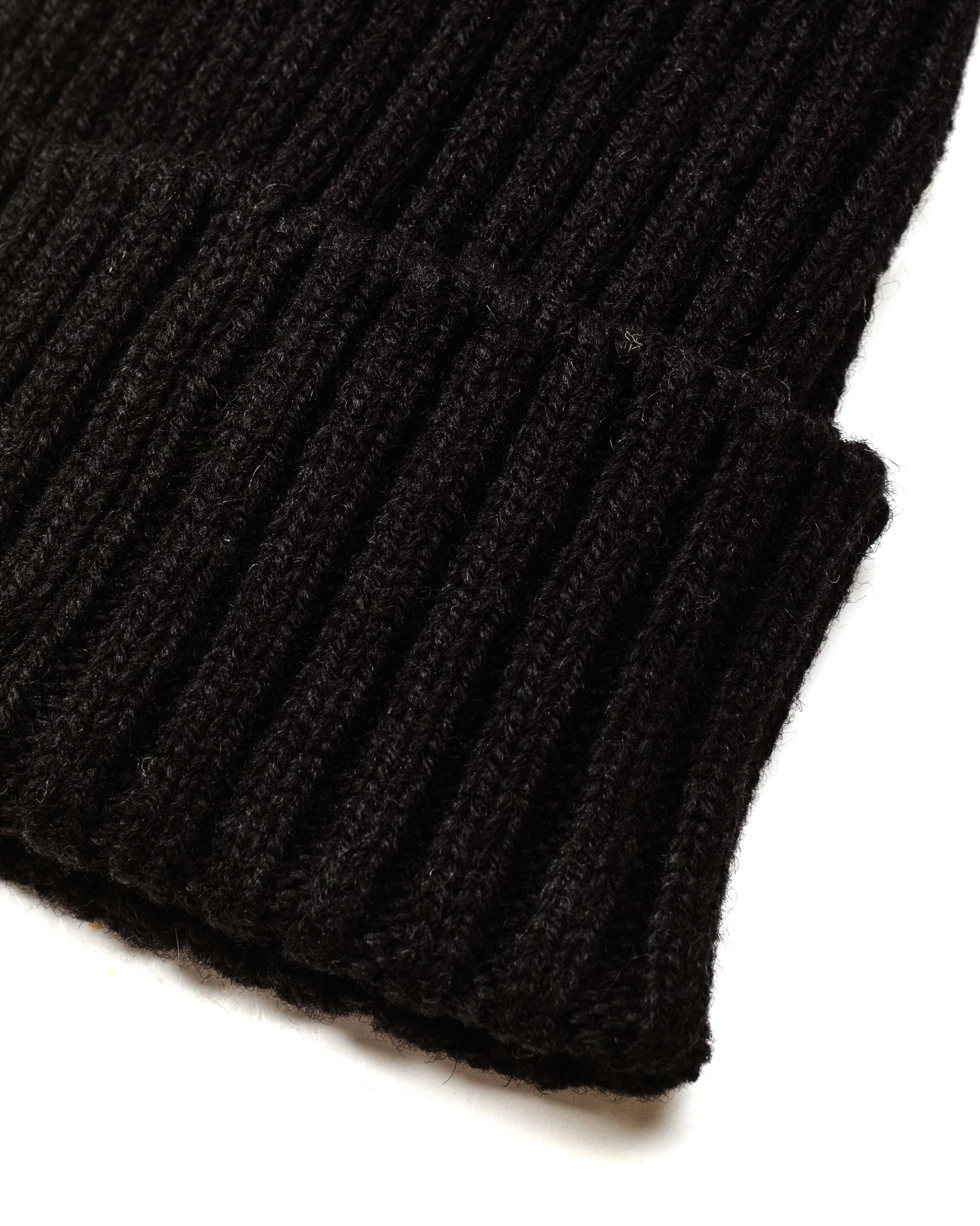 Wool Watch Cap Black - 2