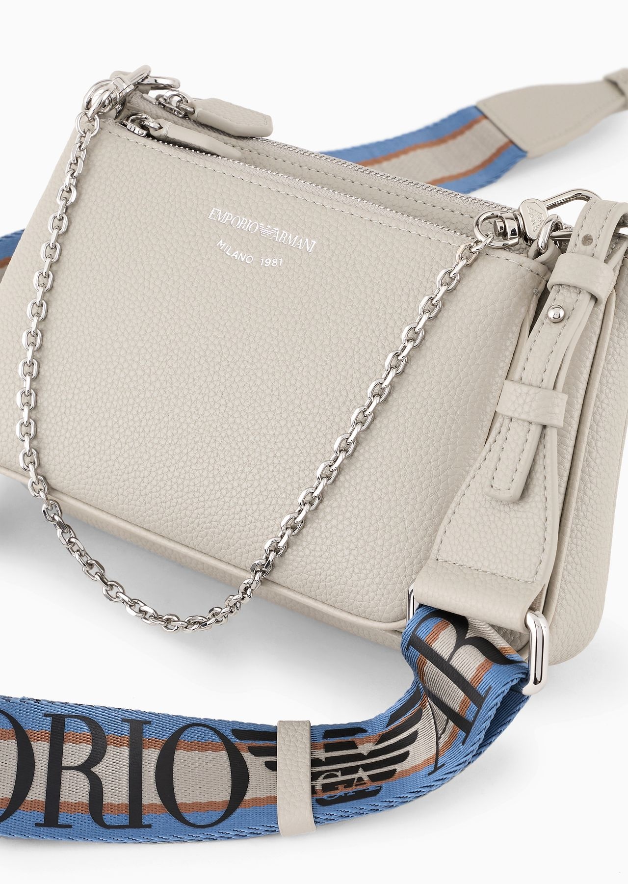 Deer-print double mini bag with shoulder strap - 9