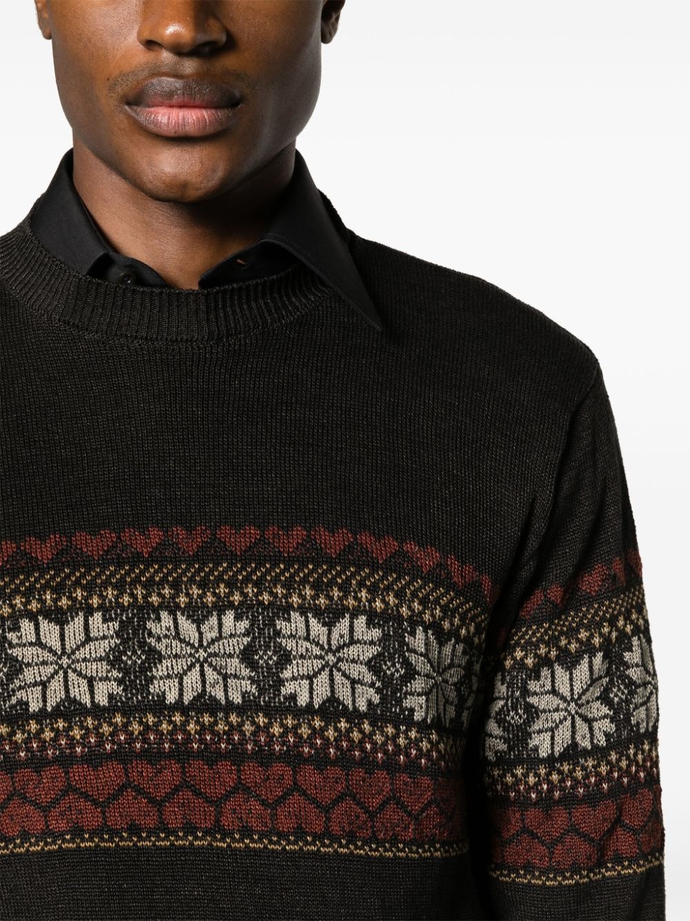 patterned intarsia-knit jumper - 5