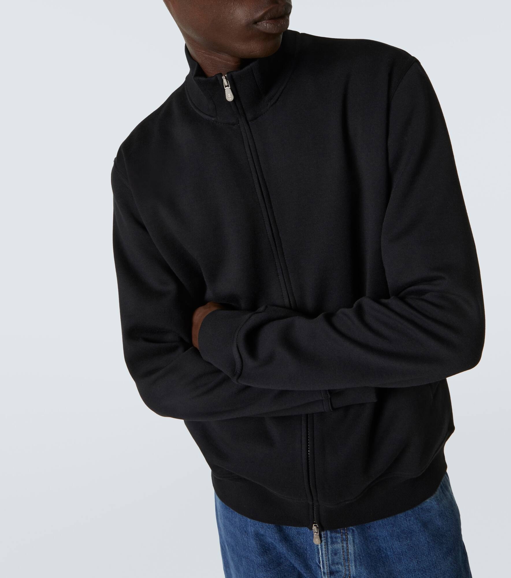 Cotton-blend sweatshirt - 5