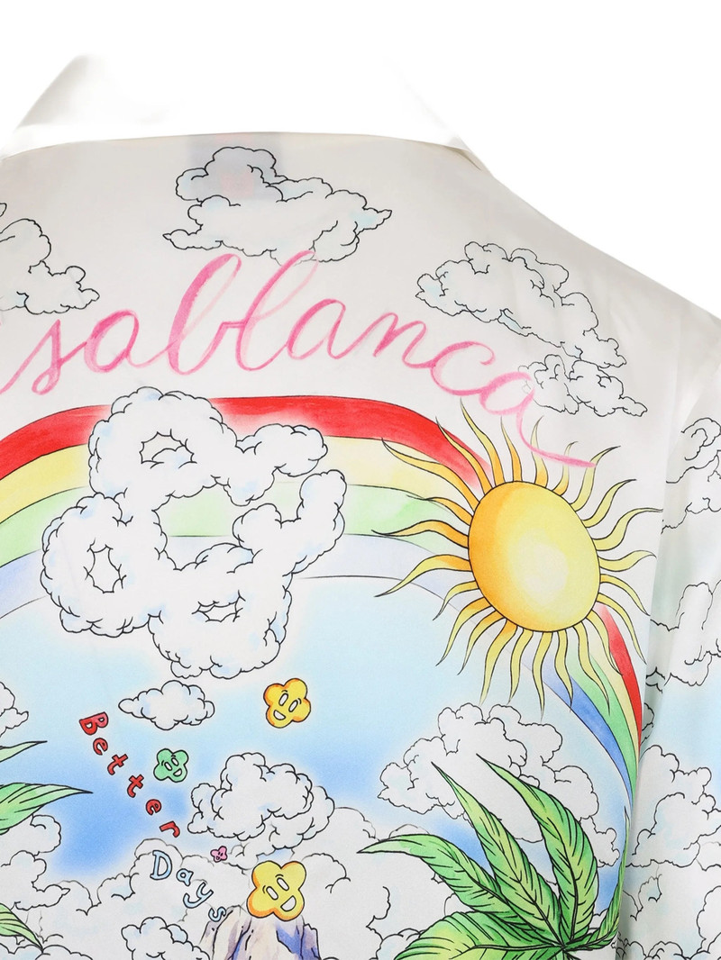 CASABLANCA Casablanca Printed Long-sleeve Shirt outlook