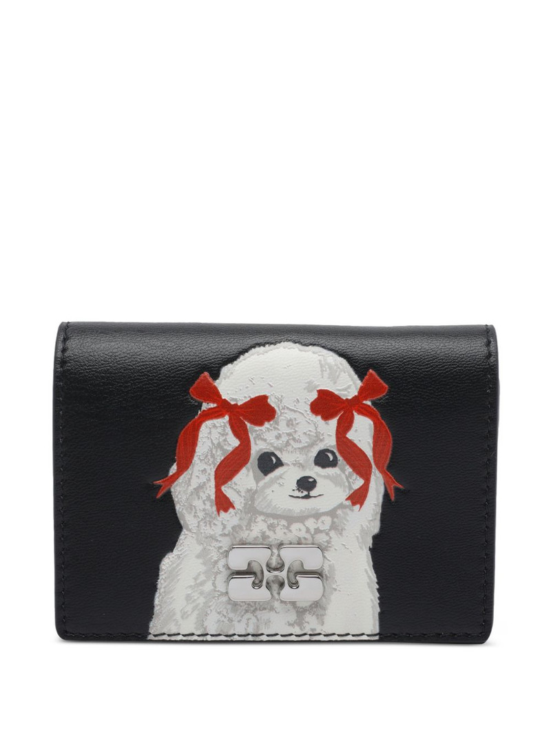 puppy print clip clutch bag 1