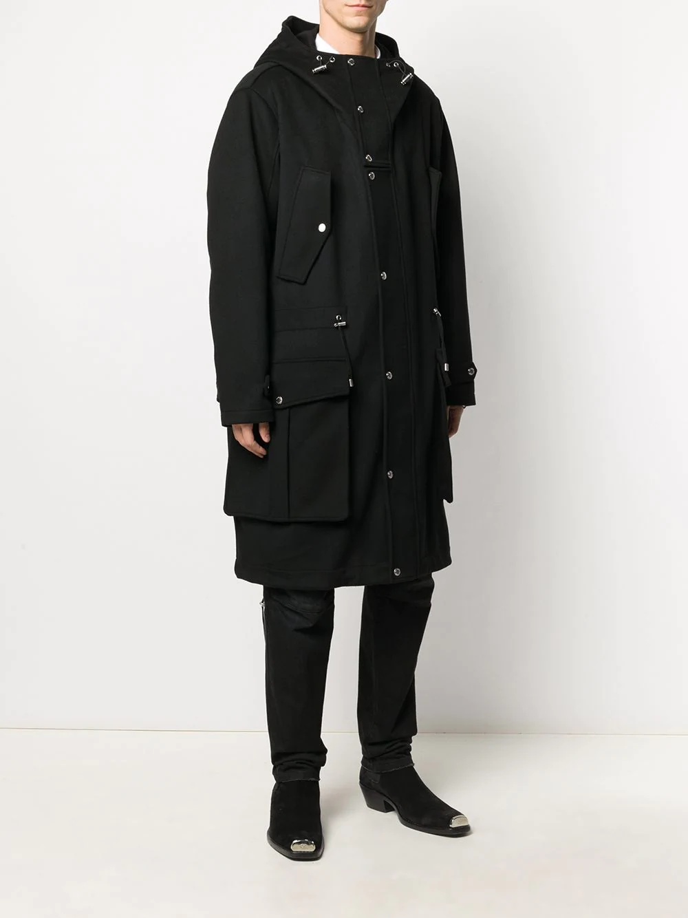 hooded parka coat - 3