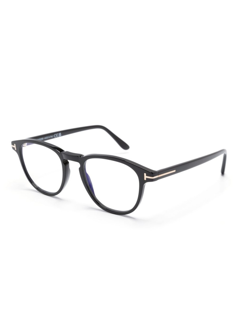 TOM FORD logo-plaque square-frame glasses outlook