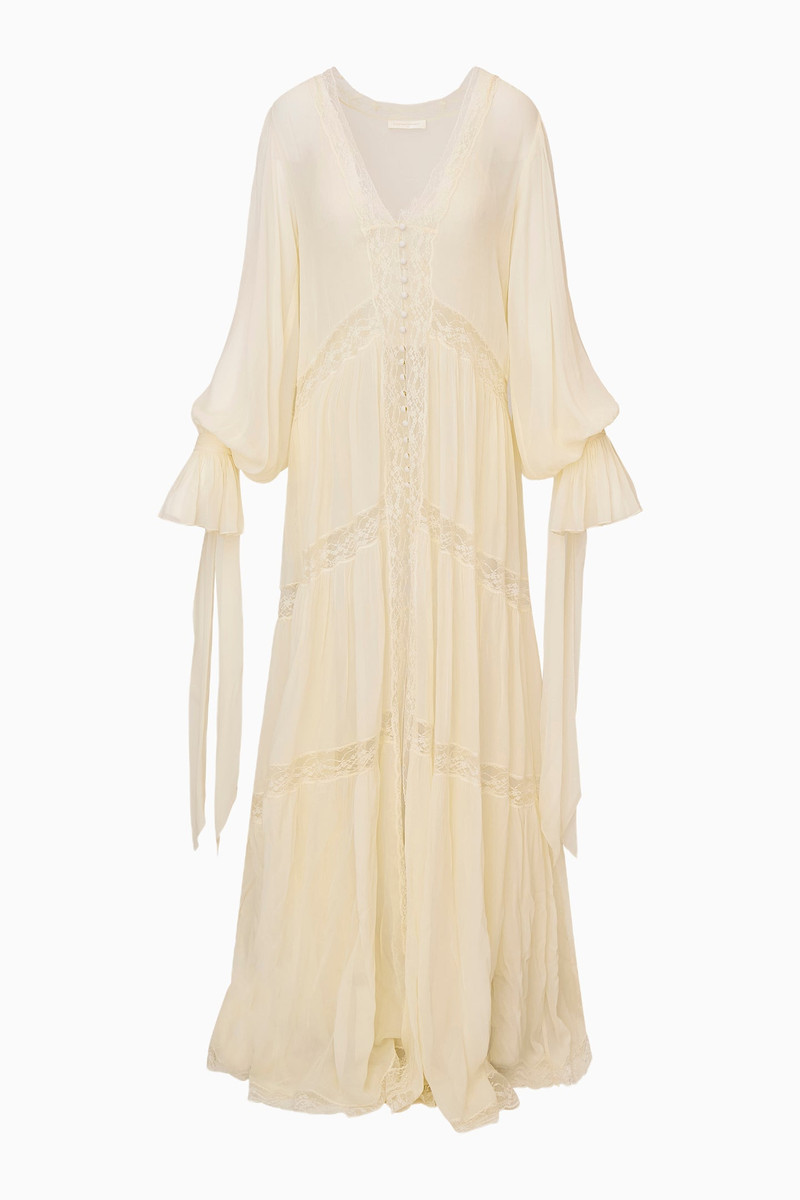 Lyvienne Chiffon Lace Maxi Dress 1