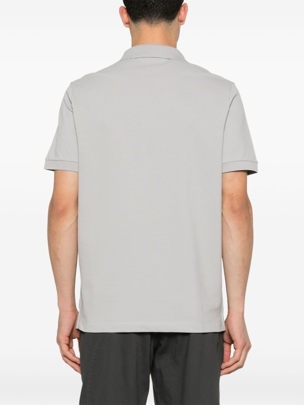 logo-patch polo shirt - 3