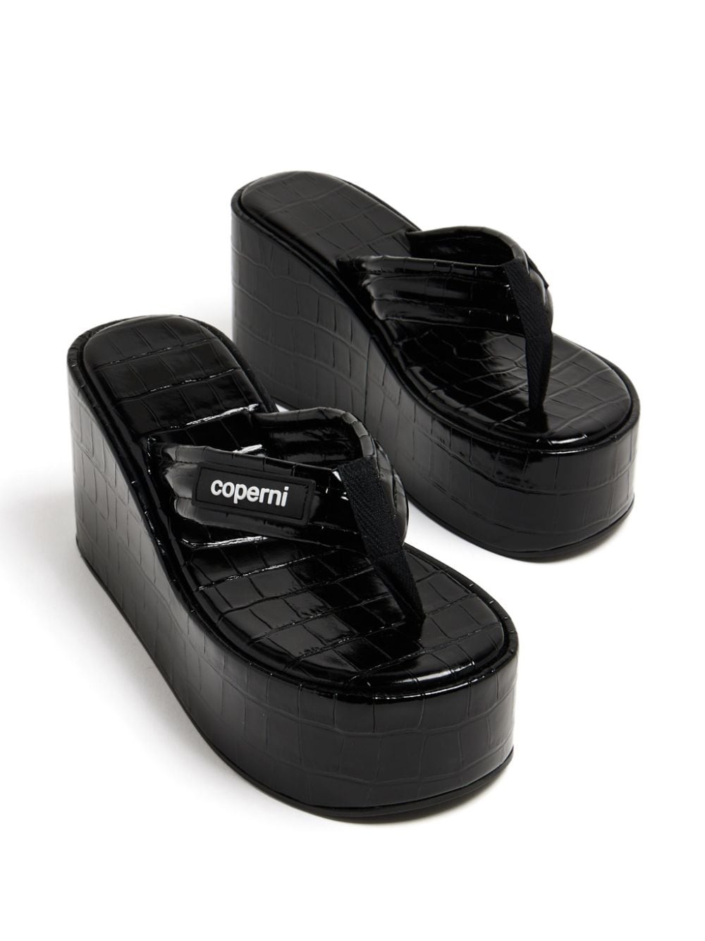 【関税込み】Patch Sandals - Coperni - Leather - Black/Brown Patch Wedge Sandal – Coperni