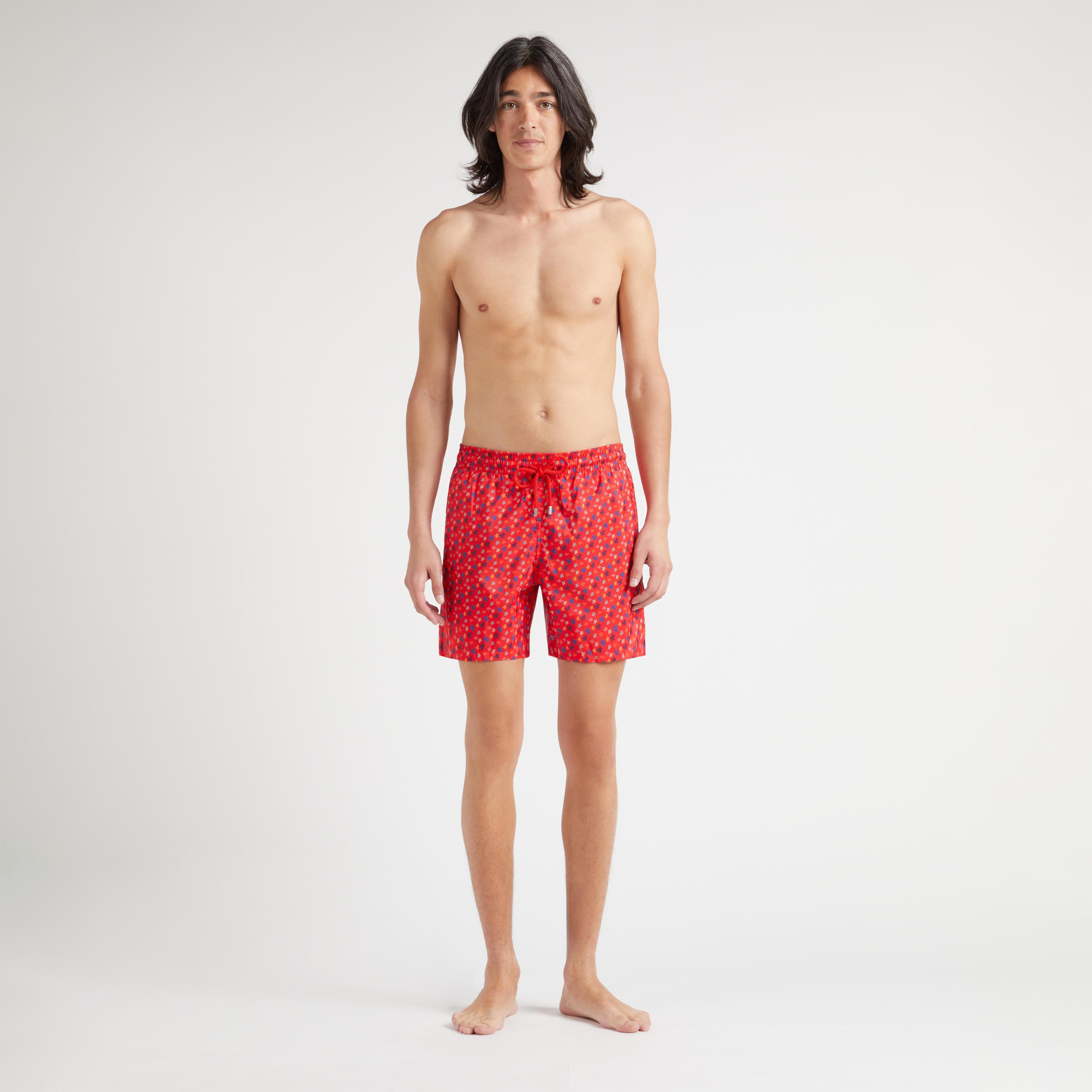 Men Ultra-Light and Packable Swim Trunks Micro Ronde Des Tortues Rainbow - 3