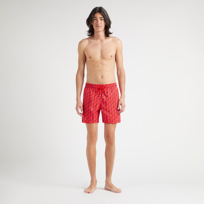 Vilebrequin Men Ultra-Light and Packable Swim Trunks Micro Ronde Des Tortues Rainbow outlook