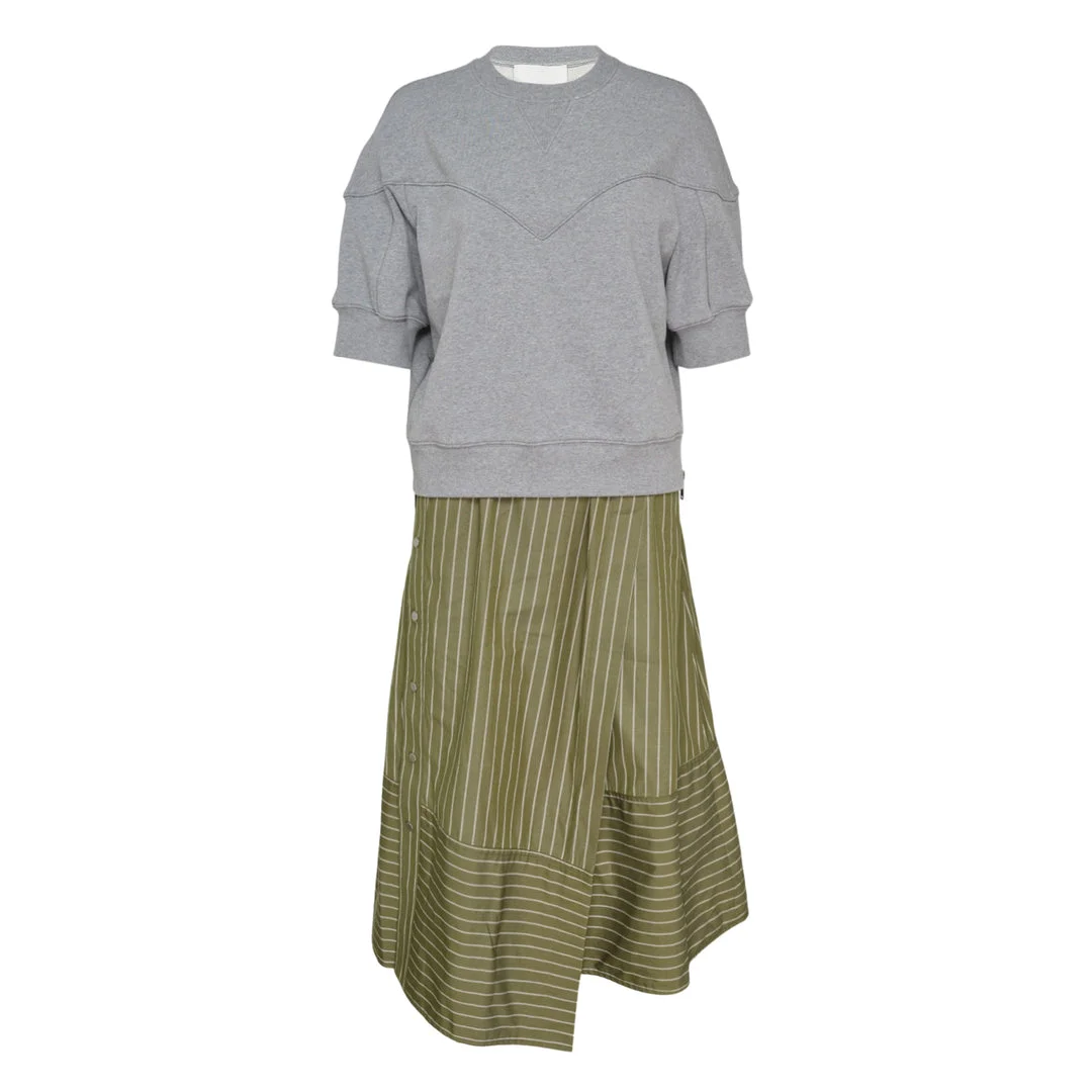 French Terry Stripe Dress - 1