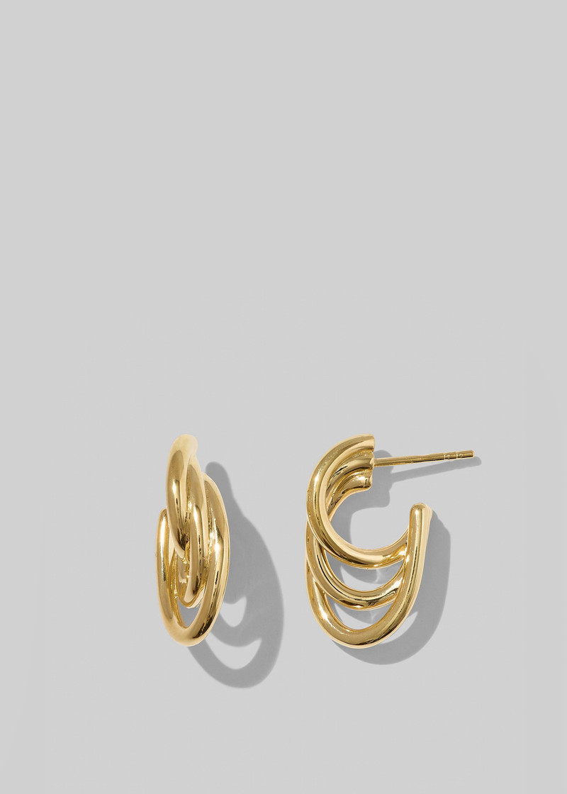 Otiumberg Gathered Sonder Hoops - Gold 1