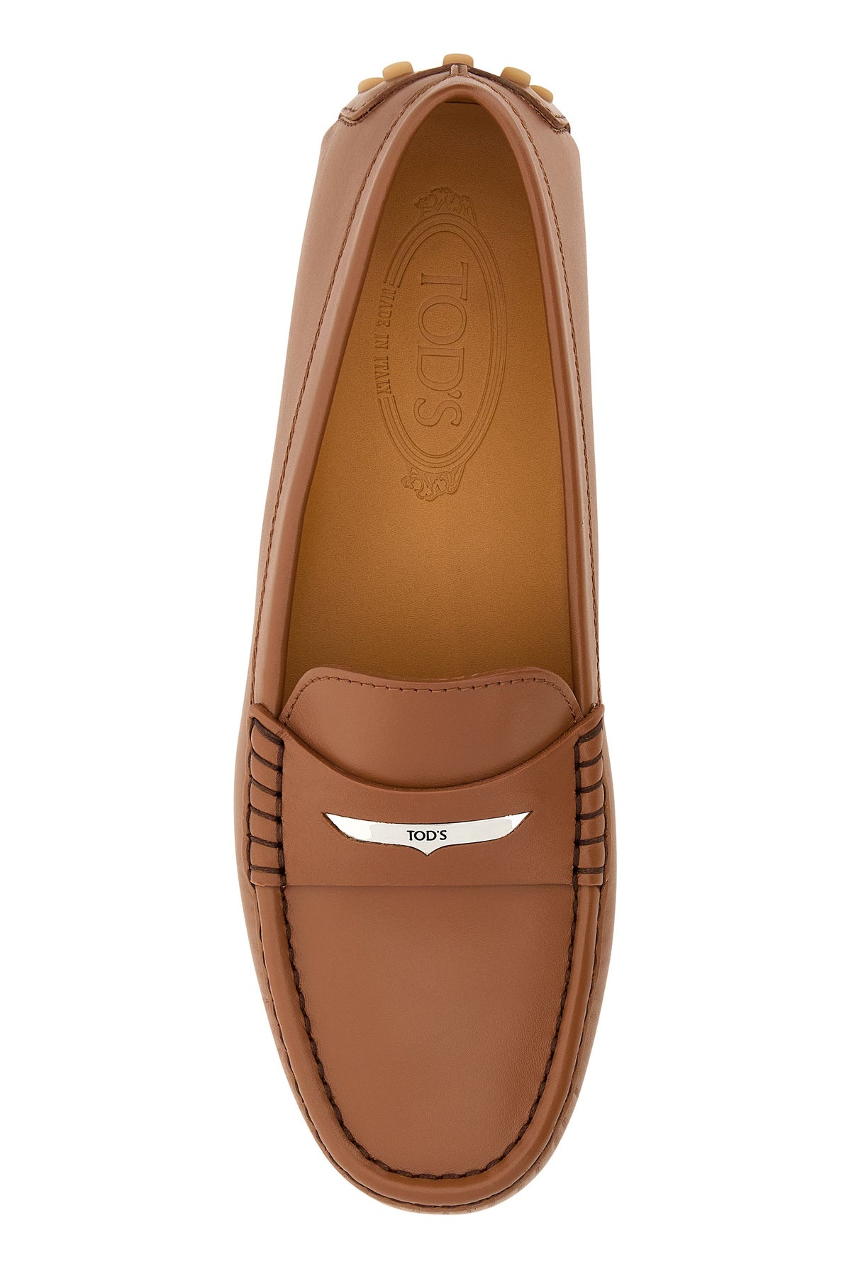 Caramel leather loafers - 4