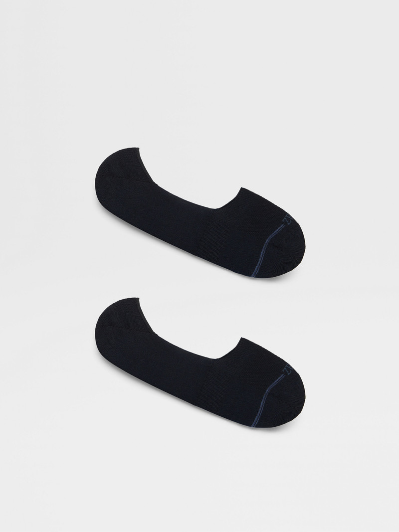 UTILITY BLUE COTTON BLEND SOCKS 3