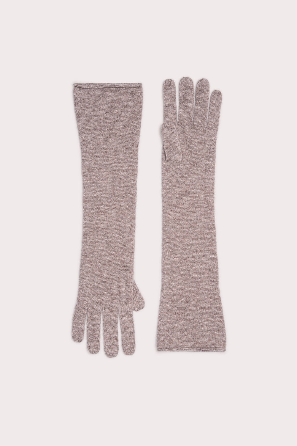 LINZ GLOVES TAUPE CASHMERE - 1