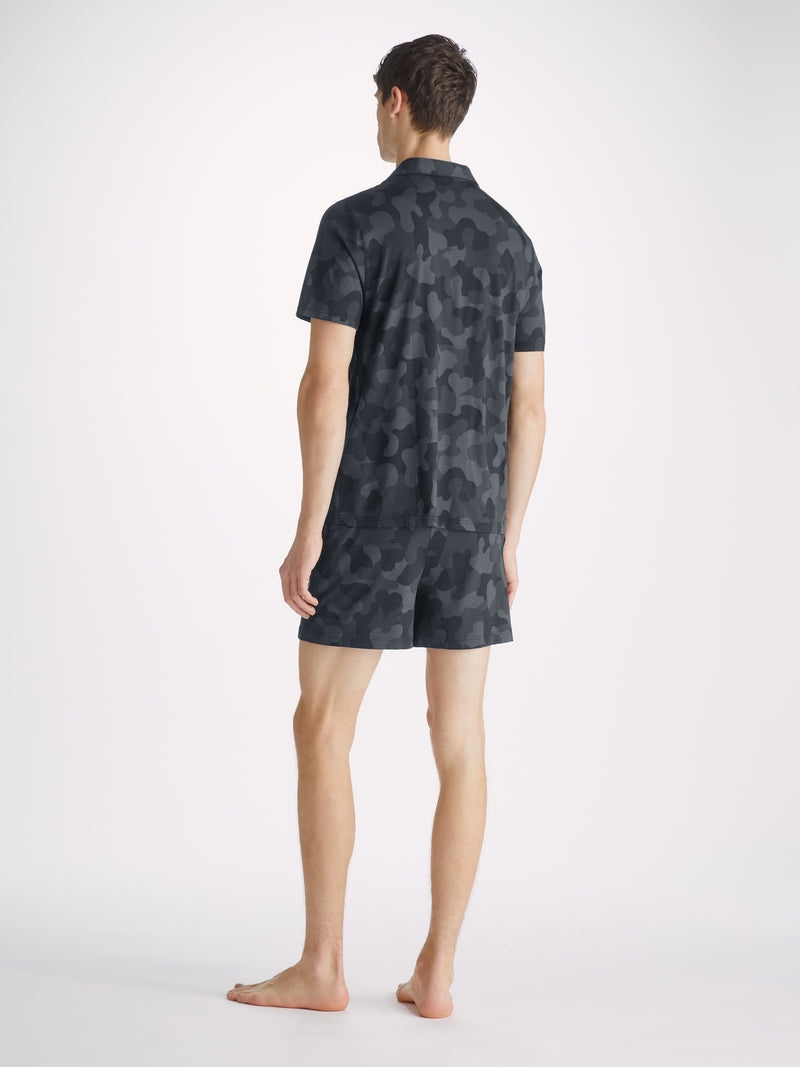 Men's Short Pyjamas London 11 Micro Modal Black - 4