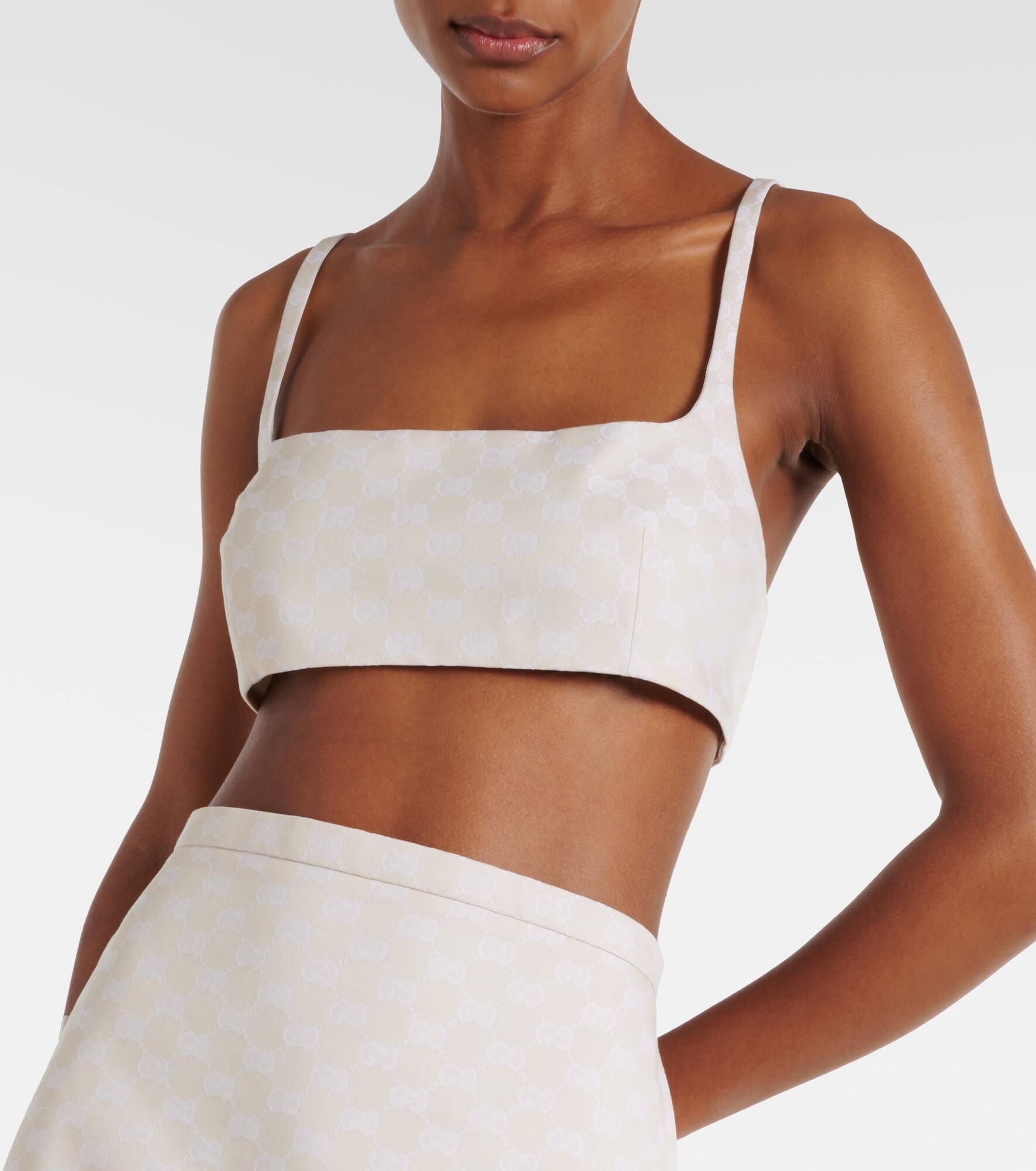 GG gabardine bra top - 4