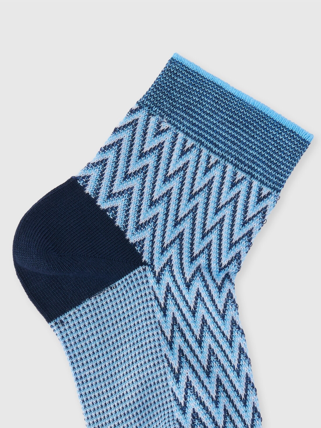 Short zig zag cotton socks - 3