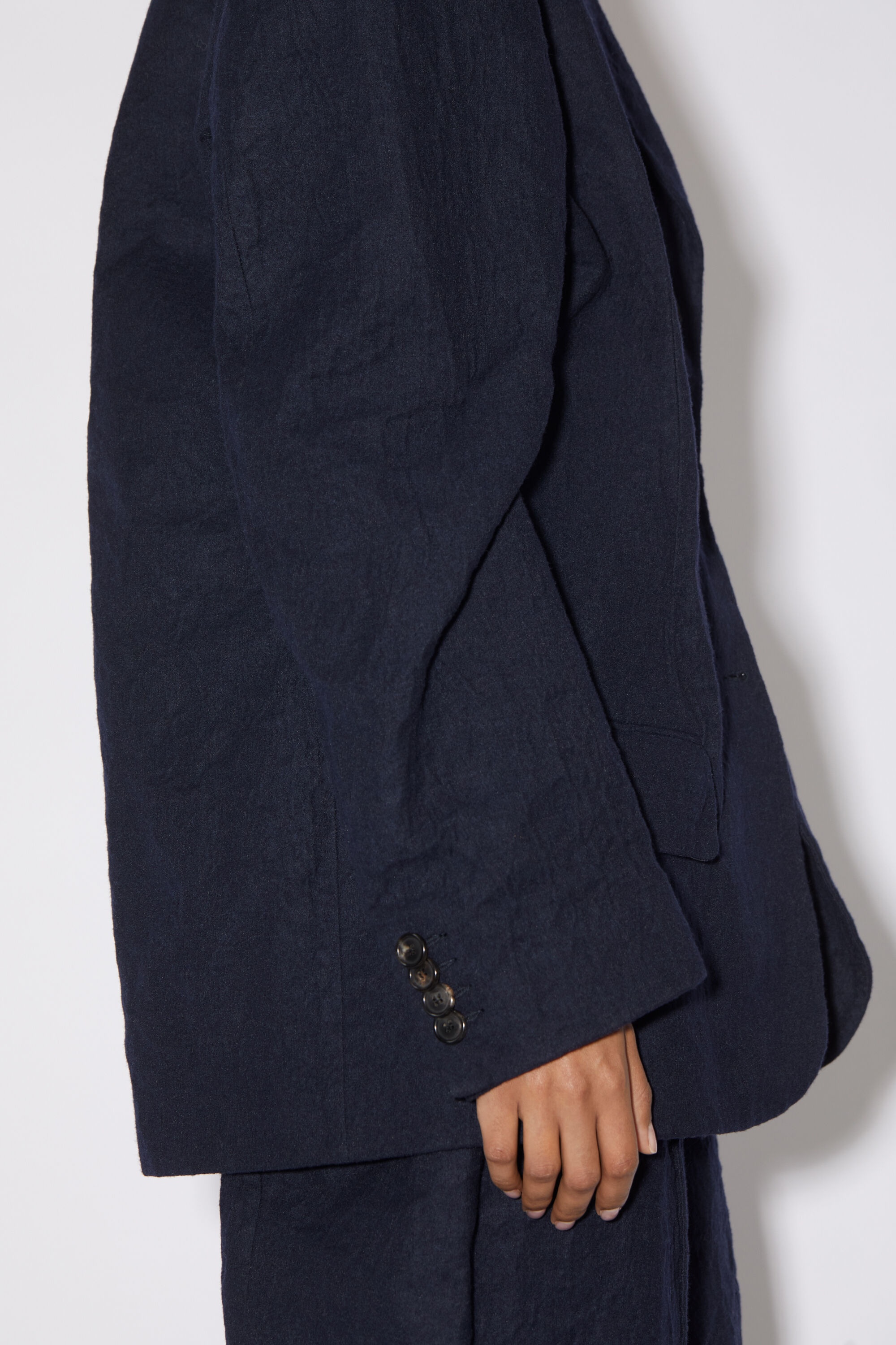 Relaxed fit suit jacket - Navy blue - 6
