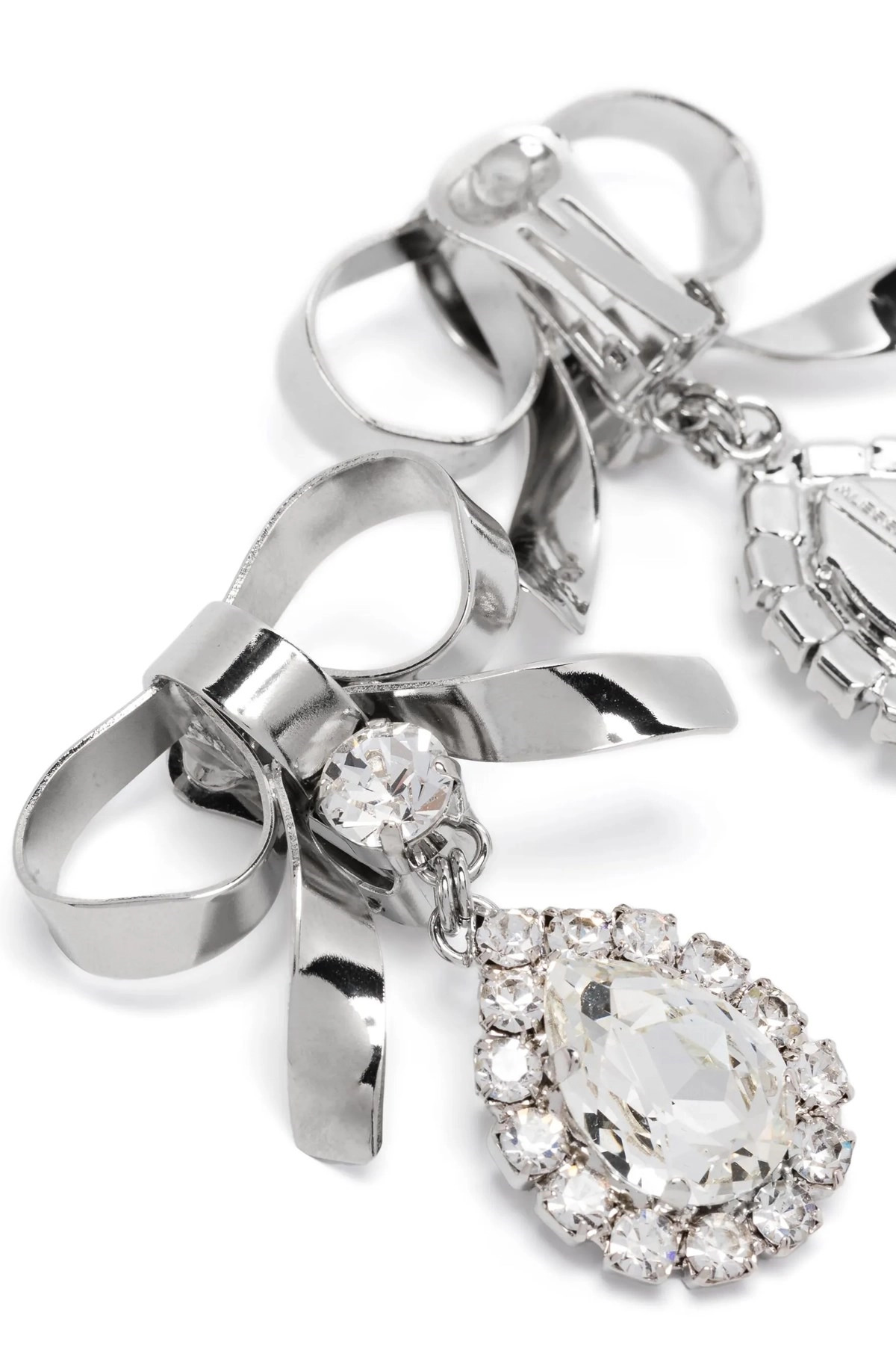 Metal bow earrings - 3