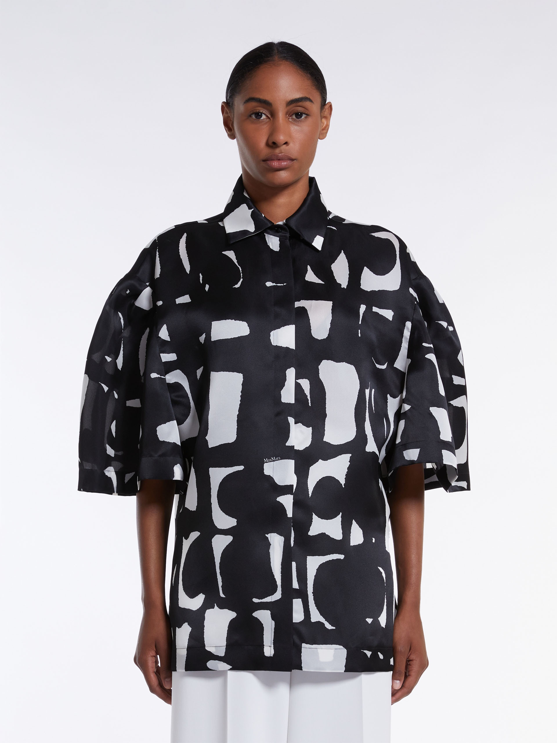 CARELLA Printed organza shirt - 3
