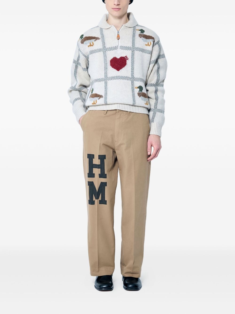 logo-print trousers - 2