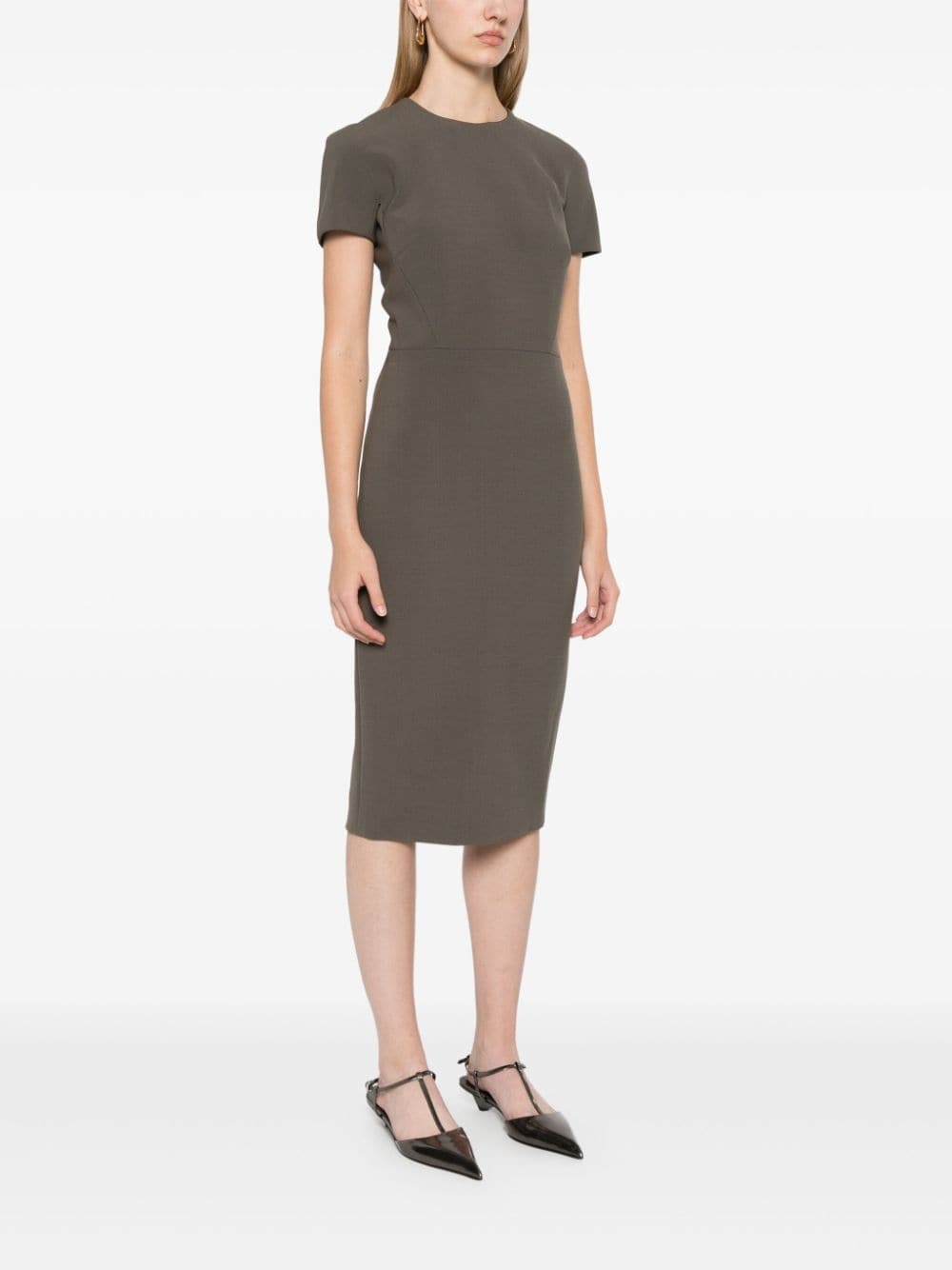 fitted midi dress - 3