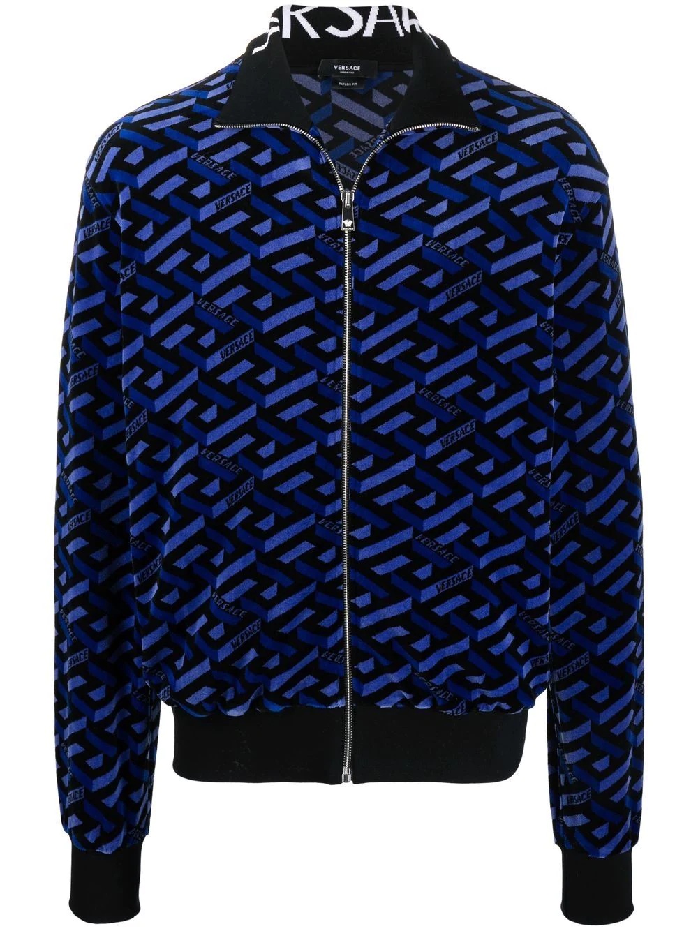 graphic-print zip-fastening jacket - 1