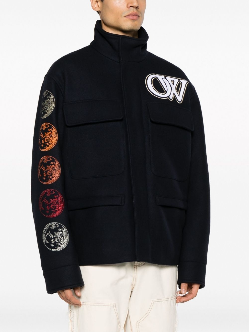 Moon Phase varsity jacket - 3