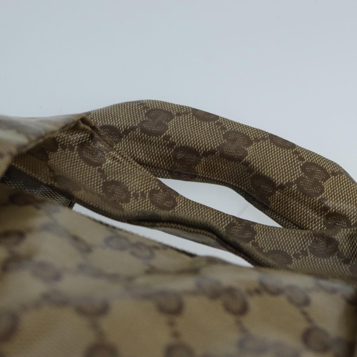 GUCCI GG Crystal Hand Bag Beige Gold - 14