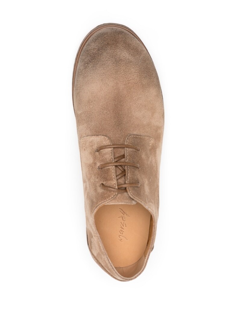 lace-up suede shoes - 7