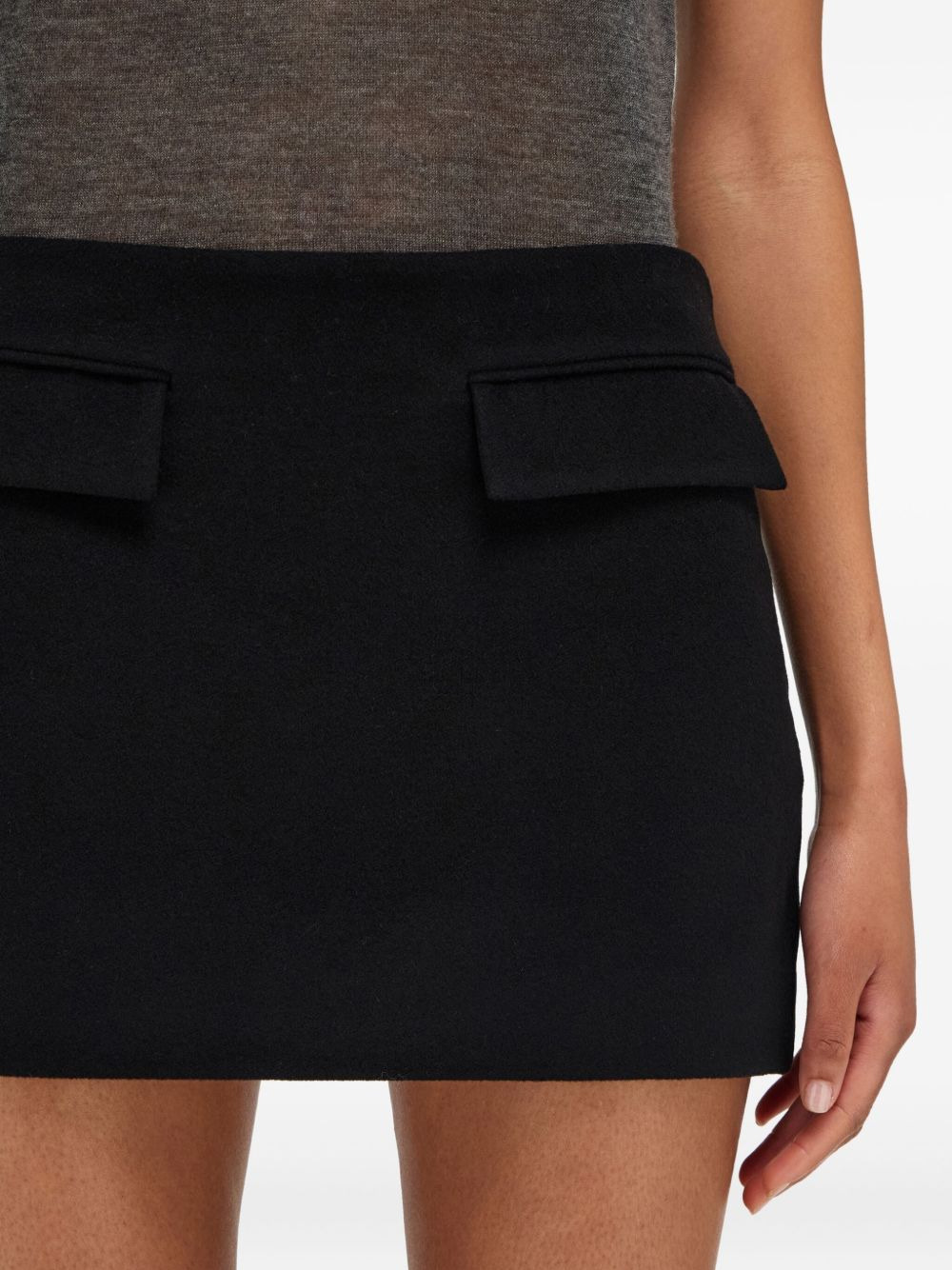 flap-pocket mini skirt - 4