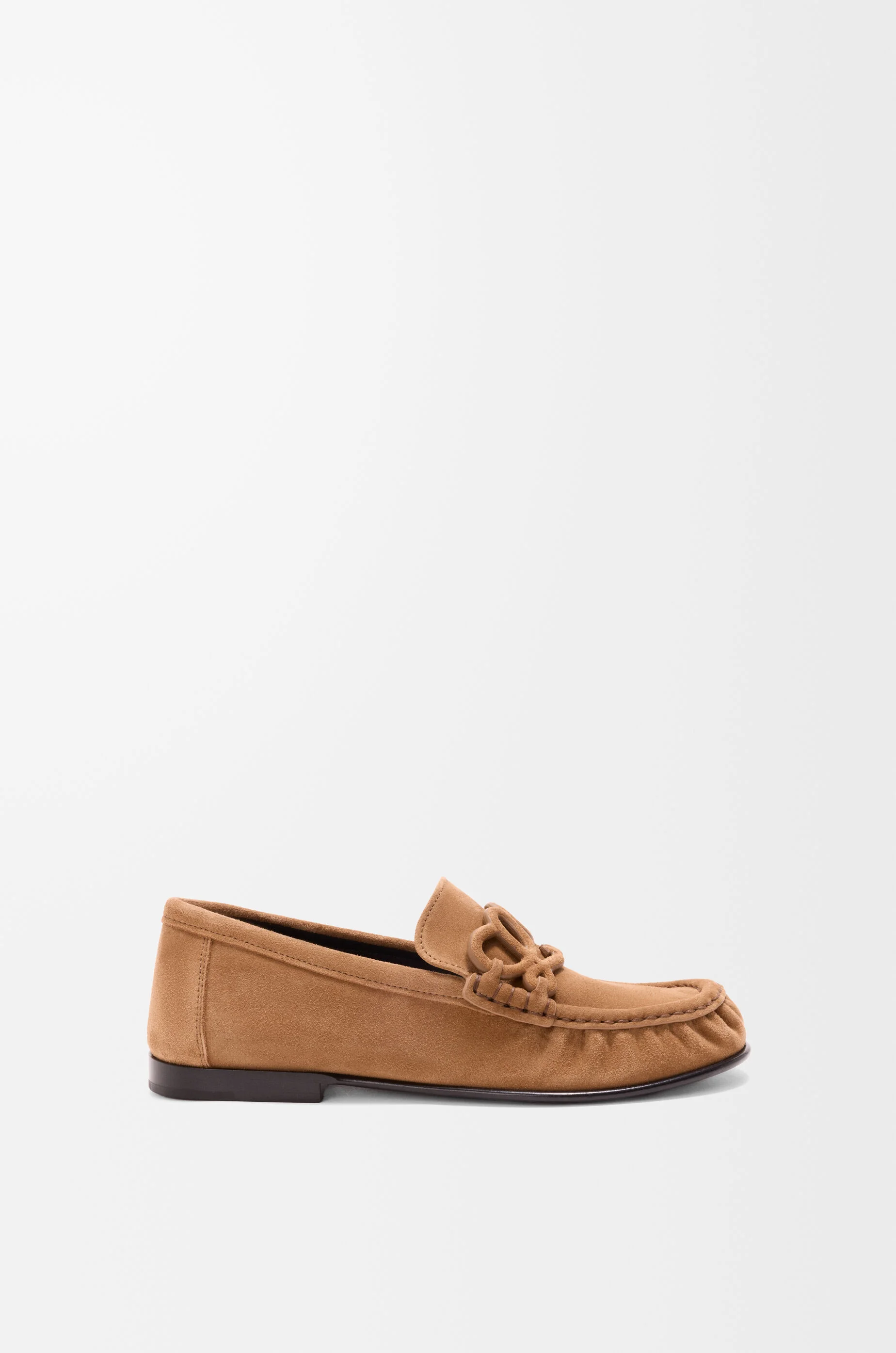 Double L loafer in suede calfskin - 1