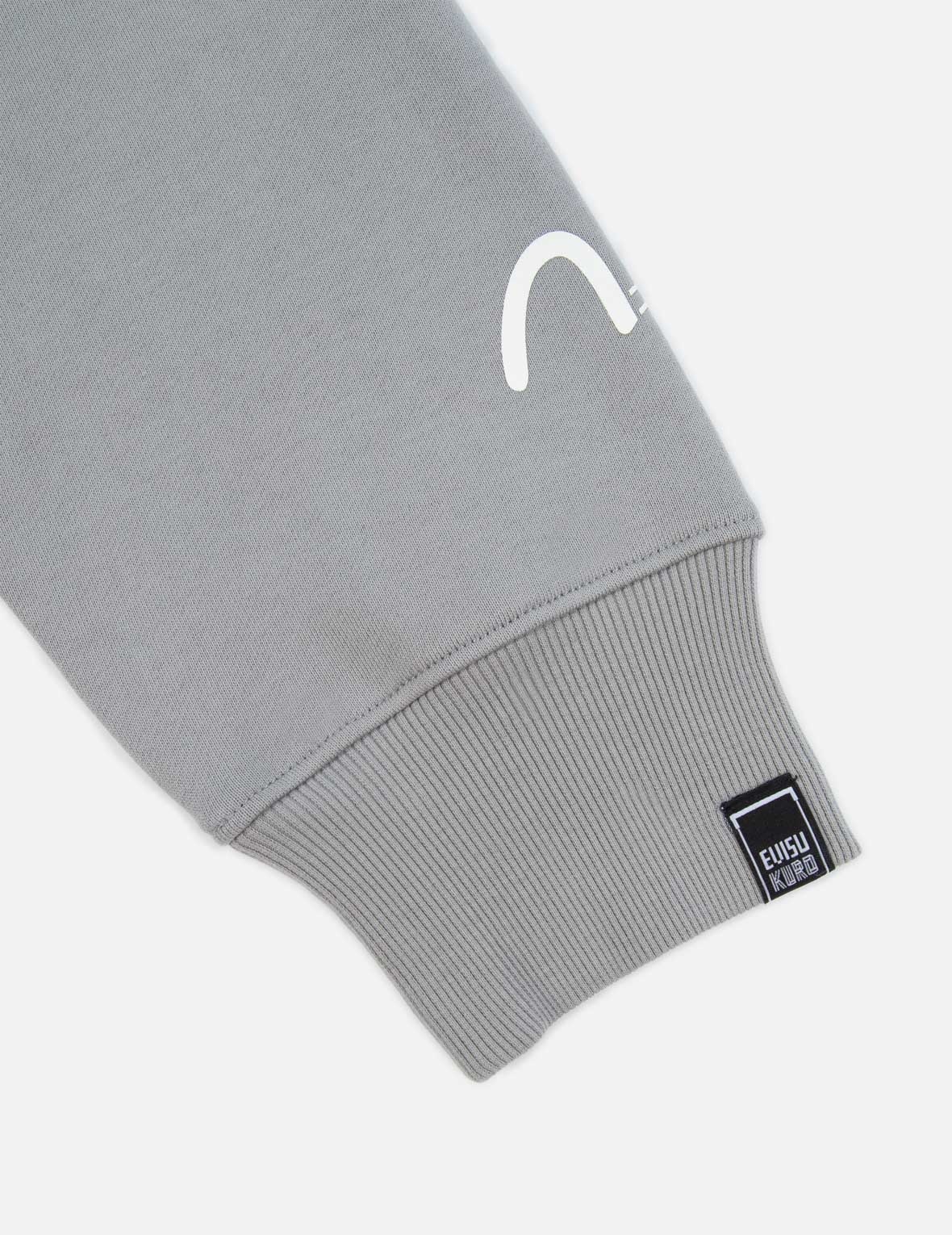 Snow Mountain-pattern Kamon Print Hooded Sweatshirt - 4
