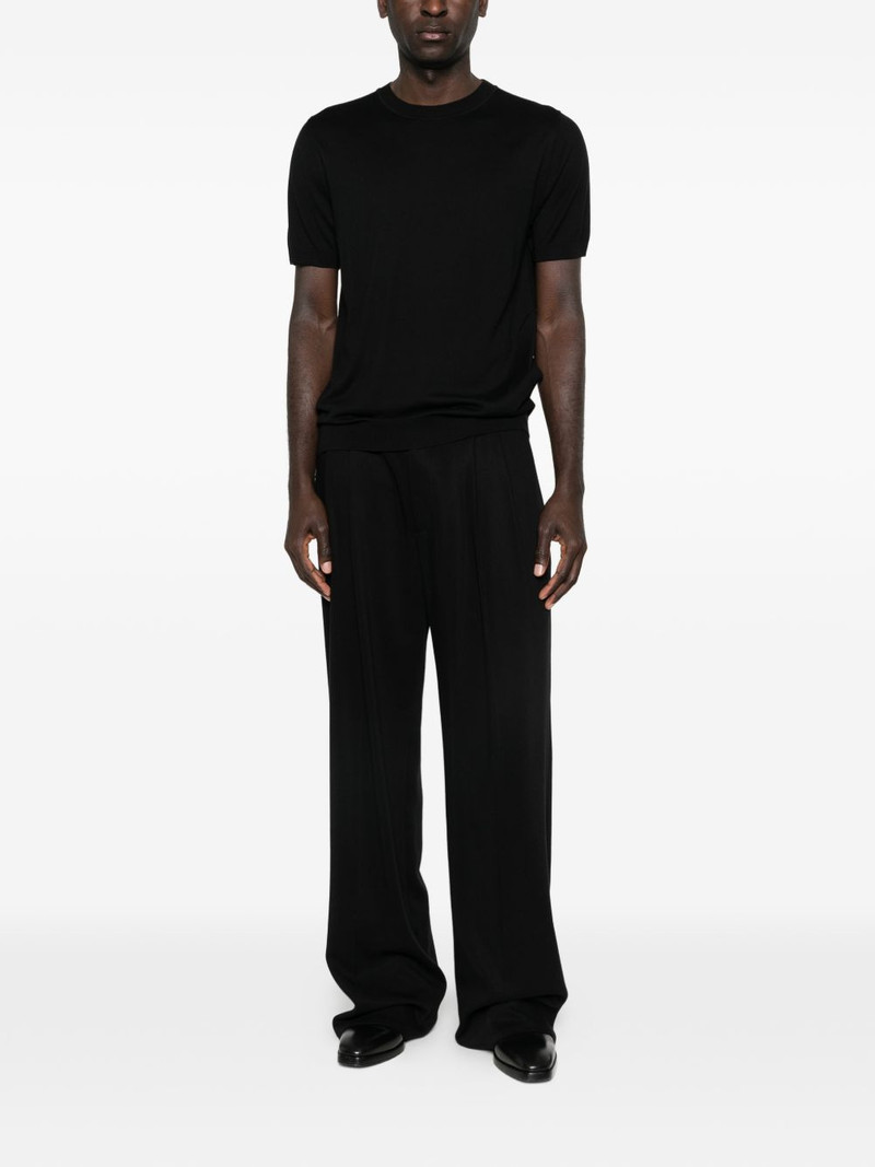 LARDINI crew neck short-sleeve knitwear outlook