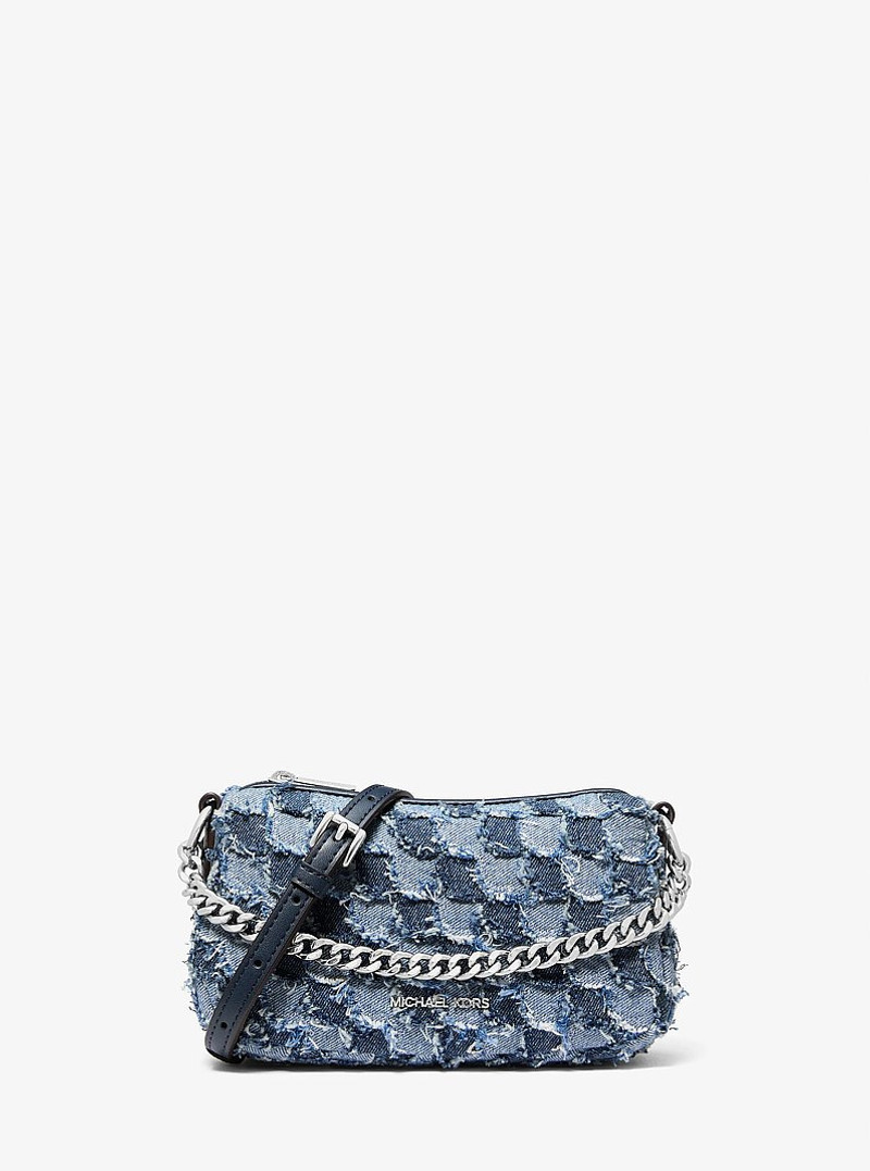 Carmela Small Patchwork Denim Convertible Crossbody Bag 1