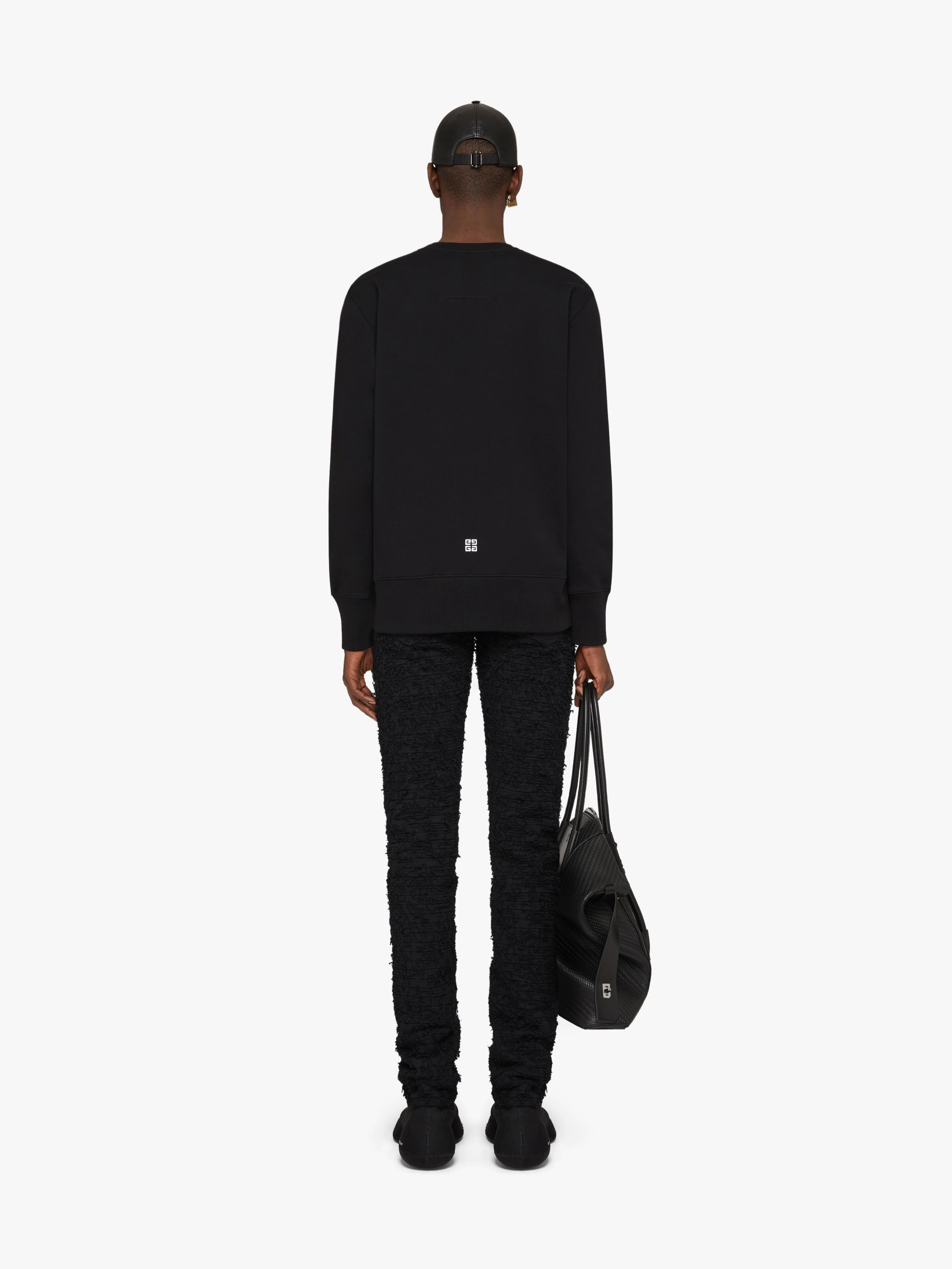 GIVENCHY COLLEGE SLIM FIT SWEATSHIRT IN FLEECE - 4