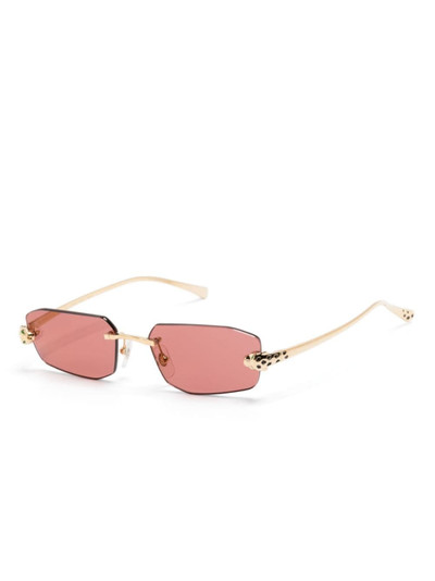 Cartier rectangle-frame sunglasses outlook