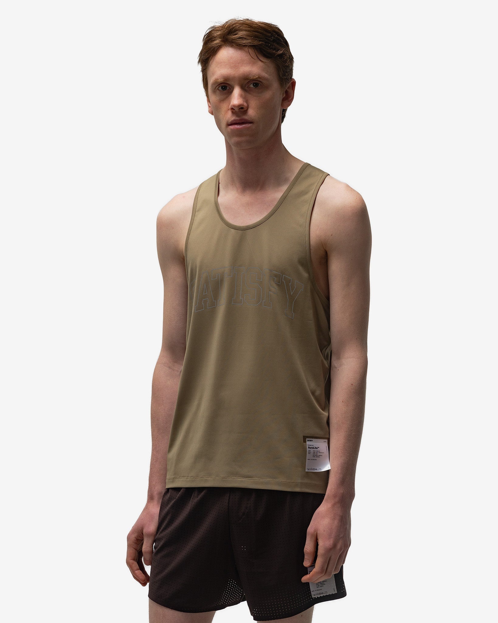 AuraLite Tech Singlet Army Green - 4