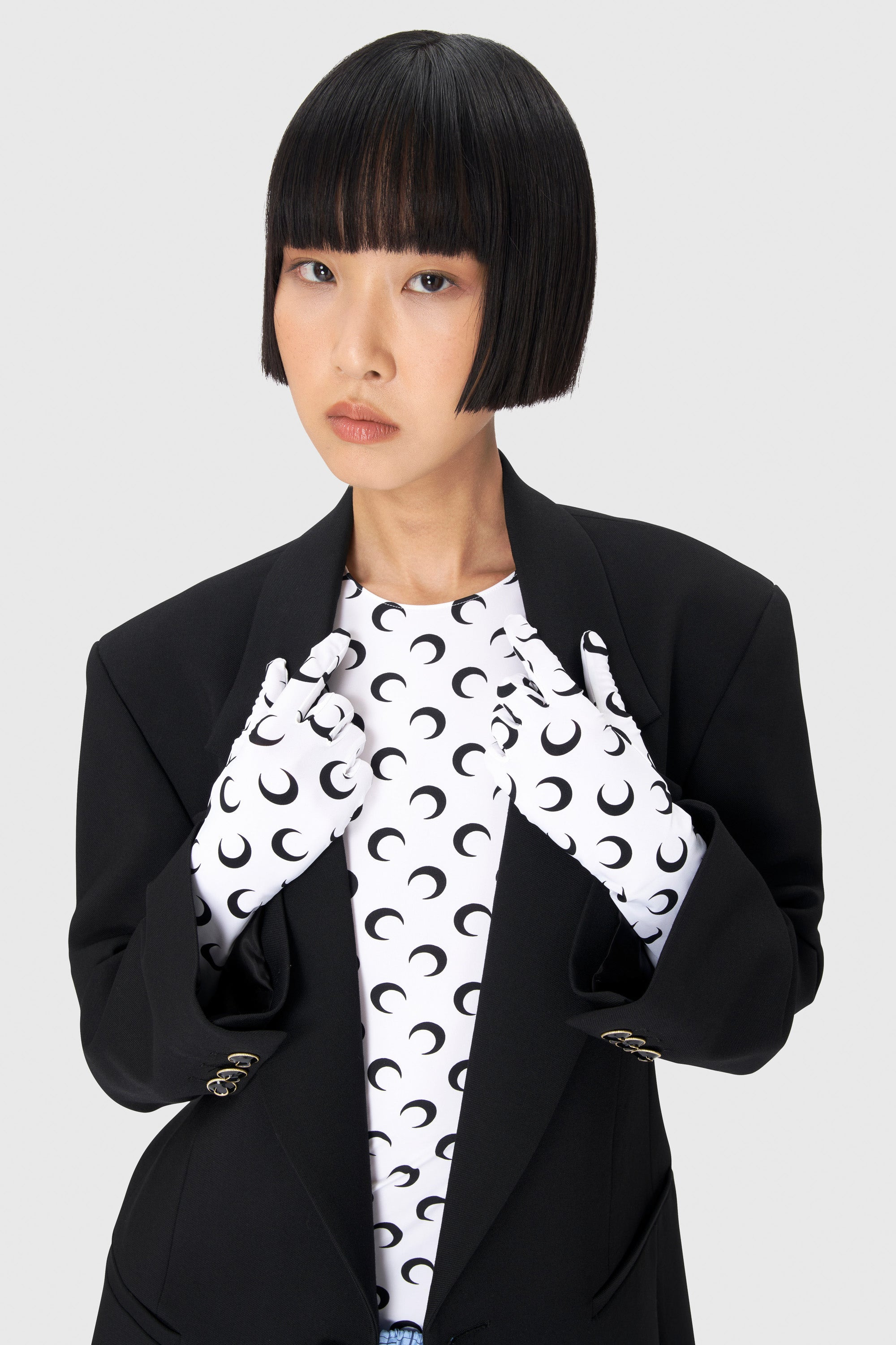 Recycled Moon Jersey Long Gloves - 2