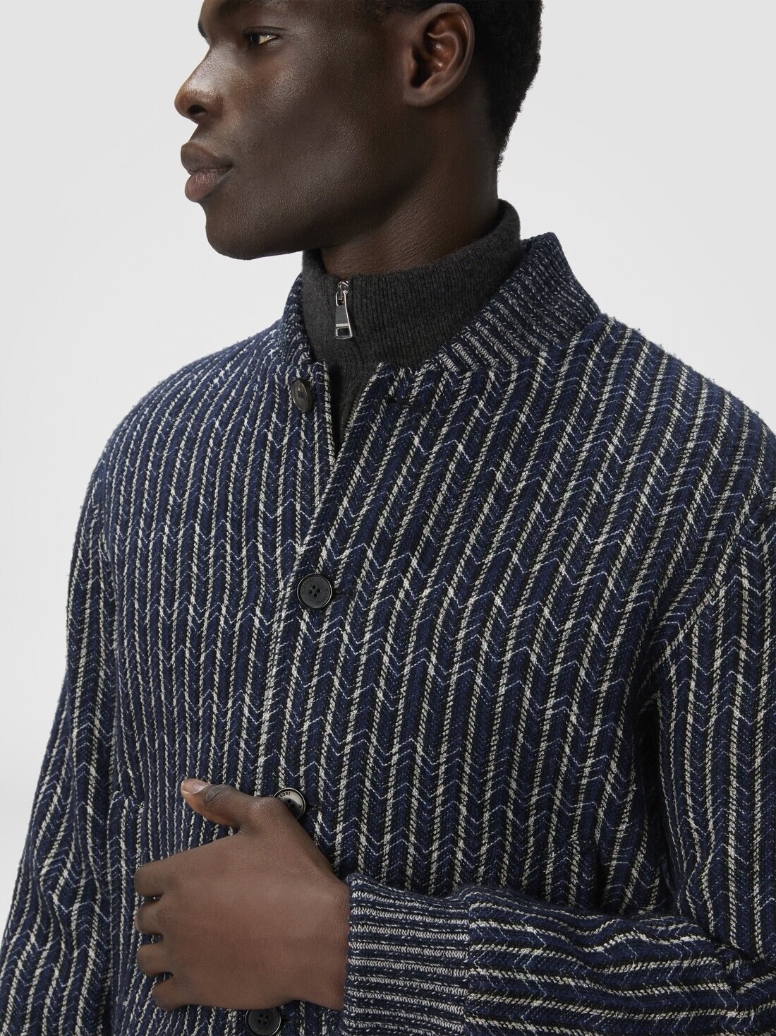 Zigzag Bomber Jacket - 5