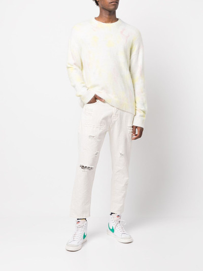 John Elliott tie dye-print knitted jumper outlook