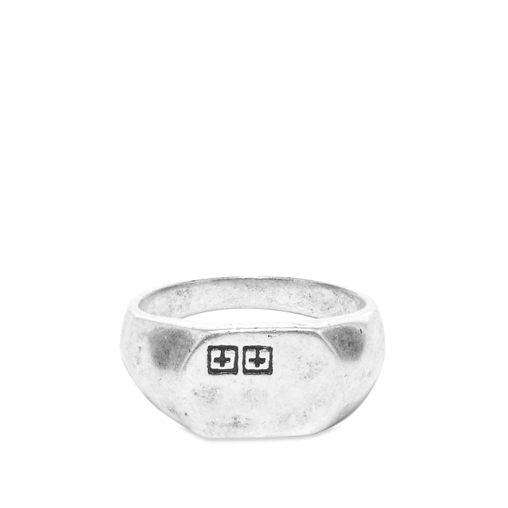 Ksubi Box Cross Signet Ring - 1