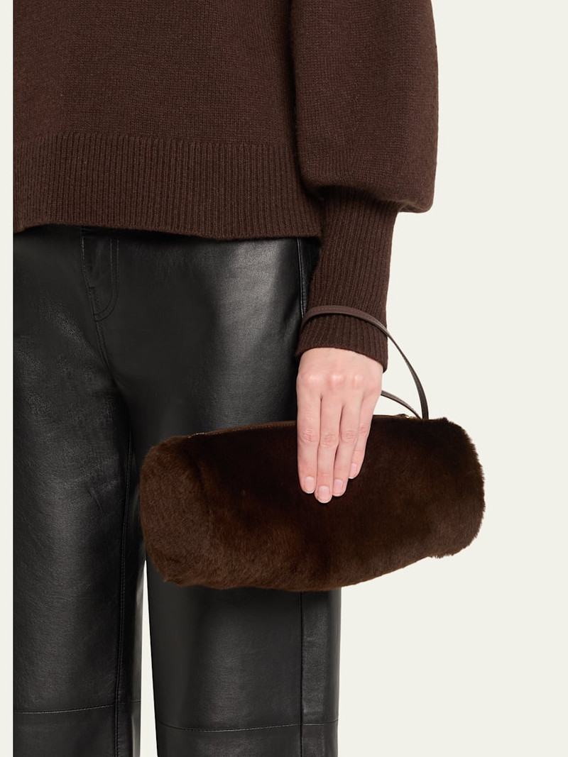 Proenza Schouler Silo Large Shearling Clutch Bag outlook