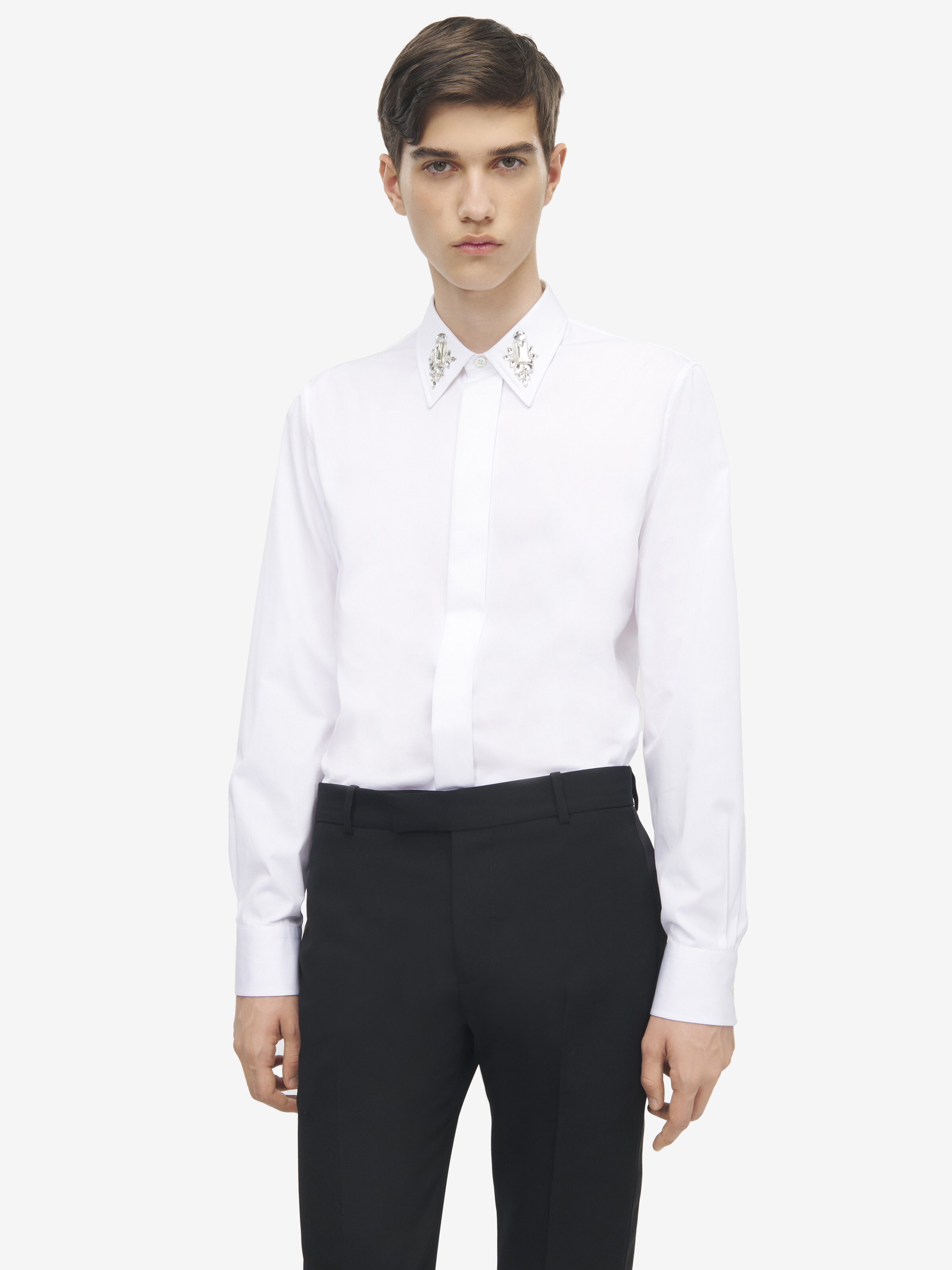 Crystal Mirror Embroidery Shirt - 2